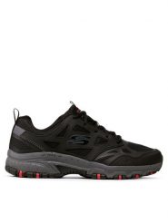 Skechers Trekkingi Hillcrest 237265/BKCC Czarny. Czarne buty trekkingowe Skechers, bez wzorów, z materiału, bez zapięcia. Za 249.99 zł.