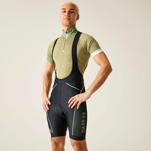 Ecliptic Bibbed Męskie spodenki rowerowe. Czarne spodenki rowerowe Dare 2B, l, bez wzorów, ze skóry. Za 169.99 zł.