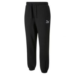 Spodnie sportowe męskie Puma 53559701. Czarne spodnie treningowe długie Puma, m, bez wzorów, z bawełny. Za 257.00 zł.