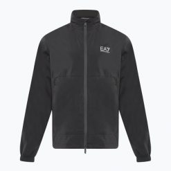 Kurtka męska EA7 Emporio Armani Golf Pro Windbreaker. Czarne kurtki EA7 Emporio Armani, l, bez wzorów, z elastanu, bez kaptura. Za 819.99 zł.