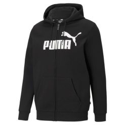 Bluza z kapturem Puma Essentials Big Logo, Mężczyźni. Czarne bluzy z kapturem Puma, m, bez wzorów, z bawełny, z kapturem. W wyprzedaży za 139.00 zł.