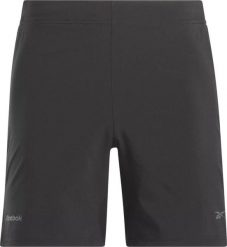 Spodenki treningowe męskie Reebok Speed 4.0. Czarne krótkie spodenki sportowe Reebok, m, bez wzorów, z materiału. Za 199.99 zł.