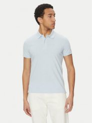 Geox Polo M5511B T3240 F4508 Błękitny Regular Fit. Niebieskie koszulki polo Geox, m, bez wzorów, z bawełny, bez kołnierzyka, bez ramiączek. Za 179.99 zł.