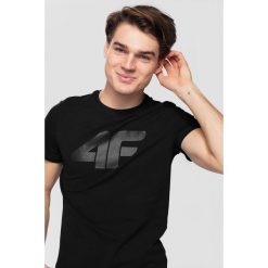 T-shirt męski TSM303 - głęboka czerń. T-shirty marki 4F. Za 49.99 zł.