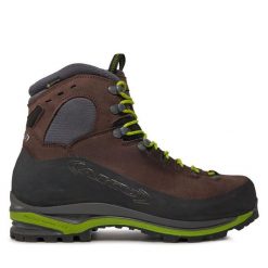 Trekkingi Aku. Brązowe botki sznurowane Aku, bez wzorów, bez obcasa, bez zapięcia. Za 1,029.00 zł.