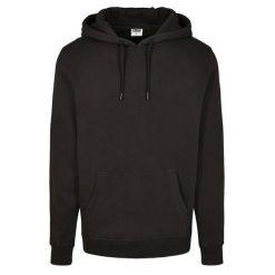 Bluza z kapturem Urban Classic organic basic. Czarne bluzy Urban Classics, m, bez wzorów, z bawełny, z kapturem. Za 210.85 zł.