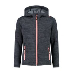 Dziewczęcy polar z kapturem CMP. Czarne bluzy z polaru CMP, bez wzorów, z polaru, z kapturem. Za 290.50 zł.