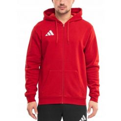 Bluza Męska adidas Entrada 26 z Kapturem Rozsuwana Sportowa Bawełniana XL. Czerwone bluzy z kapturem Adidas, m, bez wzorów, z bawełny, z kapturem. Za 147.00 zł.