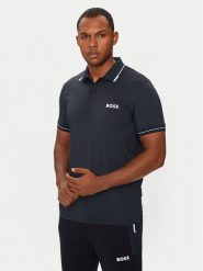 Boss Polo Paul Pro 50506203 Granatowy Slim Fit. Niebieskie koszulki polo Boss, m, bez wzorów, z syntetyku, bez kołnierzyka, bez ramiączek. Za 339.99 zł.