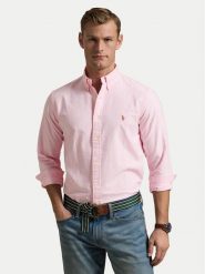 Polo Ralph Lauren Koszula 710953704001 Różowy Slim Fit. Czerwone koszule Polo Ralph Lauren, l, bez wzorów, z bawełny, bez kołnierzyka, bez ramiączek. Za 689.99 zł.