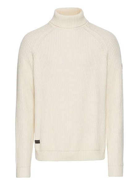 Camel Active Sweter w kolorze kremowym rozmiar: L. Brązowe golfy Camel Active, l, bez wzorów, ze splotem, bez ramiączek. Za 213.18 zł.