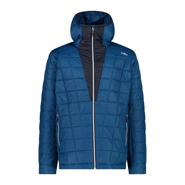 Kurtka z kapturem CMP Unlimitech. Niebieskie kurtki CMP, bez wzorów, z puchu, z kapturem. W wyprzedaży za 510.95 zł.