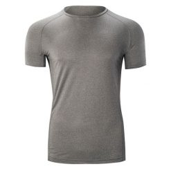 Koszulka męska IQ Iglak - ciemnoszara, Rozmiar M. Szare t-shirty IQ, m, bez wzorów, bez kołnierzyka, bez ramiączek. W wyprzedaży za 56.99 zł.