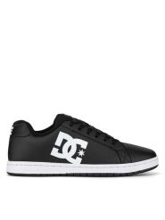 DC Sneakersy GAVELER SN ADYS100574-BKW Czarny. Czarne buty sportowe casual DC, bez wzorów, ze skóry, bez zapięcia. Za 175.99 zł.