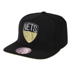 Czapka z daszkiem bejsbolówka Mitchell & Ness NBA Brooklyn Nets. Czarne czapki z daszkiem Mitchell & Ness, bez wzorów. Za 98.10 zł.