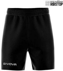 Spodenki sportowe Givova Street czarne - 100% mikrofibra 110 g/m2. Czarne krótkie spodenki sportowe 318, m, bez wzorów, z materiału. Za 128.99 zł.