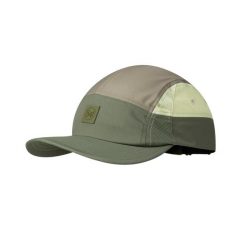 Czapka z daszkiem BUFF 5 PANEL GO CAP DOMUS APRICOT. Zielone czapki z daszkiem Buff, bez wzorów, z elastanu. Za 139.99 zł.