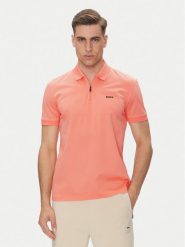 BOSS Polo Philix Pima 50538177 Pomarańczowy Regular Fit. Brązowe koszulki polo Boss, m, bez wzorów, z bawełny, bez kołnierzyka, bez ramiączek. Za 439.99 zł.