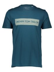 Tom Tailor Koszulka w kolorze morskim rozmiar: L. Niebieskie bezrękawniki Tom Tailor, l, bez wzorów, z bawełny, bez kołnierzyka, bez ramiączek. Za 36.95 zł.
