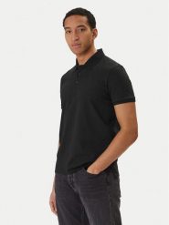 Calvin Klein Jeans Polo Classic Monogram LV04RD255G Czarny Regular Fit. Czarne koszulki polo Calvin Klein Jeans, m, bez wzorów, z bawełny, bez kołnierzyka, bez ramiączek. Za 289.99 zł.