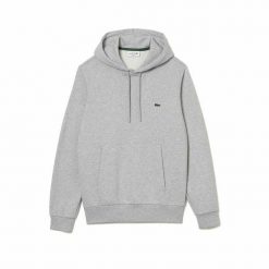 Bluza z kapturem Męska Lacoste Jasnoszary. Szare bluzy z kapturem LACOSTE, m, bez wzorów, z bawełny, z kapturem. Za 490.30 zł.