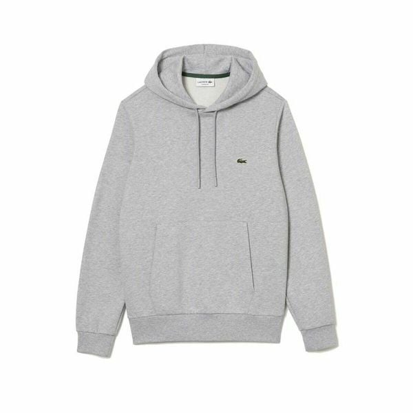 Bluza z kapturem Męska Lacoste Jasnoszary. Szare bluzy z kapturem LACOSTE, m, bez wzorów, z bawełny, z kapturem. Za 465.05 zł.