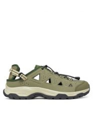 Salomon Sandały Alhama L47786400 Zielony. Zielone sandały Salomon, ze skóry, bez zapięcia. Za 419.99 zł.