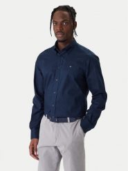 Tommy Hilfiger Koszula MW0MW40529 Granatowy Regular Fit. Niebieskie koszule Tommy Hilfiger, m, bez wzorów, z bawełny, bez kołnierzyka, bez ramiączek. Za 369.99 zł.