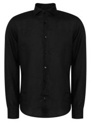 JOOP! Koszula Pai-W 30102661 Czarny Regular Fit. Czarne koszule JOOP!, m, bez wzorów, ze lnu, bez kołnierzyka, bez ramiączek. Za 499.99 zł.