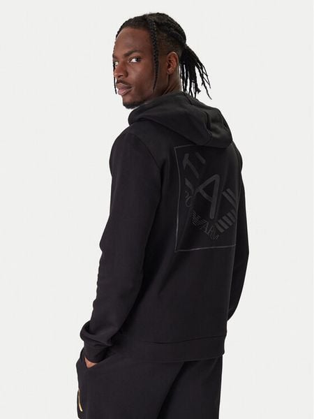 EA7 Emporio Armani Bluza 7M001490 AF17787 UC001 Czarny Regular Fit. Czarne bluzy EA7 Emporio Armani, m, bez wzorów, z bawełny, bez kaptura. Za 589.99 zł.