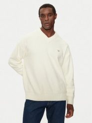 Calvin Klein Jeans Sweter J30J326452 Écru Regular Fit. Swetry rozpinane Calvin Klein Jeans, m, bez wzorów, z bawełny, bez kołnierzyka, bez ramiączek. Za 339.99 zł.