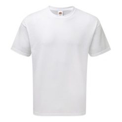 Męska Koszulka Polo W Oryginalnym Stylu (zestaw 3 Sztuk). Białe koszulki polo Fruit of the Loom, l, bez wzorów, bez kołnierzyka, bez ramiączek. Za 86.99 zł.