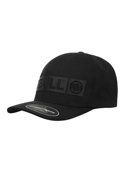 Czapka męska Pitbull Full Cap Stretch Hilltop. Czarne czapki z daszkiem PITBULL, bez wzorów, z elastanu. Za 149.99 zł.