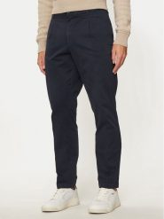 Boss Spodnie materiałowe 50524390 Granatowy Regular Fit. Niebieskie spodnie materiałowe Boss, m, bez wzorów, z bawełny. Za 339.99 zł.