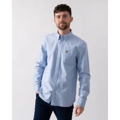Koszula Lyle & Scott Plain. Niebieskie koszule LYLE AND SCOTT, xl, bez wzorów, z bawełny, bez kołnierzyka, bez ramiączek. Za 322.70 zł.