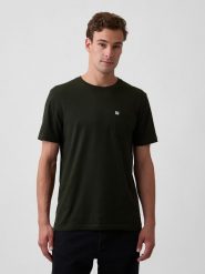 GAP Koszulka w kolorze khaki rozmiar: XS. Brązowe bezrękawniki GAP, xs, bez wzorów, z bawełny, bez kołnierzyka, bez ramiączek. Za 51.95 zł.