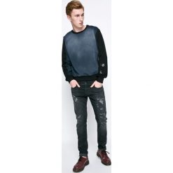 Diesel - Bluza. Szare bluzy Diesel, z bawełny. W wyprzedaży za 329.90 zł.
