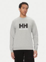 Helly Hansen Bluza Logo Crew 30395 Szary Regular Fit. Szare bluzy Helly Hansen, m, bez wzorów, z bawełny, bez kaptura. Za 259.99 zł.
