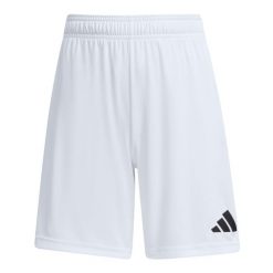 Spodenki sportowe piłkarskie Adidas Entrada 26. Białe krótkie spodenki sportowe Adidas, bez wzorów. Za 49.99 zł.