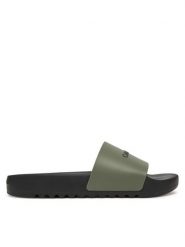 Calvin Klein Klapki Chunky Pool Slide Rub HM0HM01063 Zielony. Zielone klapki CALVIN KLEIN, z tworzywa sztucznego. Za 259.99 zł.