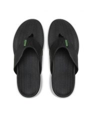 Skechers Japonki Go Consistent Sandal 229035/BLK Czarny. Czarne japonki Skechers, bez wzorów, ze skóry. Za 149.99 zł.