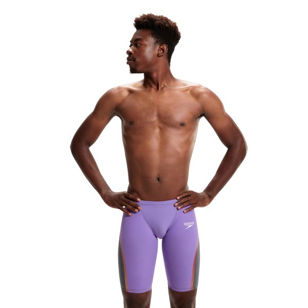 Strój pływacki startowy męski Speedo LZR INTENT. Fioletowe odzież kompresyjna Speedo, l, bez wzorów, z lycry, do pływania. Za 881.98 zł.
