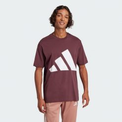 Koszulka Essentials Big Logo. Brązowe t-shirty sportowe Adidas, bez wzorów, z bawełny, bez ramiączek, na fitness i siłownię. Za 105.99 zł.