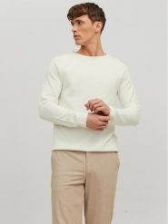 Jack&Jones Sweter 12157321 Écru Regular Fit. Swetry rozpinane Jack&Jones, m, bez wzorów, z bawełny, bez kołnierzyka, bez ramiączek. Za 99.99 zł.