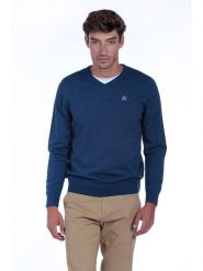 The Time of Bocha Sweter "Pico" w kolorze granatowym rozmiar: M. Niebieskie swetry nierozpinane The Time of Bocha, m, bez wzorów, z bawełny, bez kołnierzyka, bez ramiączek. Za 118.56 zł.