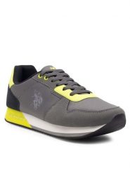 U.S. Polo Assn. Sneakersy NOBIL011M/CNH1 Szary. Szare buty sportowe casual U.S. Polo Assn., bez wzorów, z materiału, bez zapięcia. Za 175.99 zł.