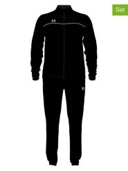 Under Armour 2-częściowy zestaw w kolorze czarnym rozmiar: L. Czarne spodnie treningowe długie Under Armour, l, bez wzorów, z dresówki. Za 199.99 zł.