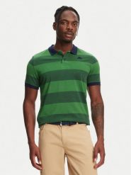 Robe di Kappa Polo Ming 64126KW Zielony Slim Fit. Zielone koszulki polo Robe di Kappa, m, bez wzorów, z bawełny, bez kołnierzyka, bez ramiączek. Za 309.99 zł.