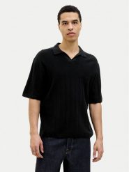 Jack&Jones Sweter Varenna 12272578 Czarny Relaxed Fit. Czarne swetry rozpinane Jack&Jones, m, bez wzorów, z bawełny, bez kołnierzyka, bez ramiączek. Za 79.99 zł.