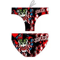 Kąpielówki męskie spodenki kąpielowe slipy Turbo Hombre Crazy Joker. Czerwone odzież kąpielowa TURBO, m, bez wzorów, sportowe. Za 129.99 zł.